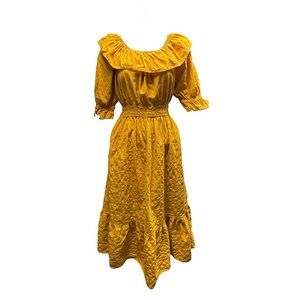 Universal Thread Harvest Peasant Dress with Pockets